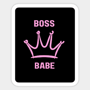 "Pink Power: Boss Babe Edition" Sticker